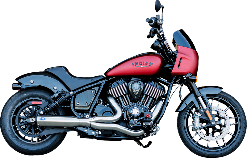 S&S CYCLE 2-into-1 Qualifier Exhaust System - Stainless - 49-State - Indian Chief