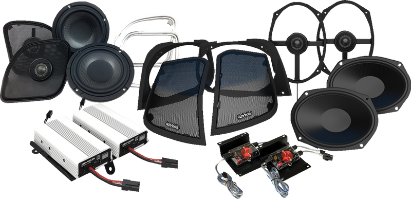 WILD BOAR AUDIO Amplifier/Speaker Kit - 800 W - w/ Cut in Lid WBA RETRO 800.4RG