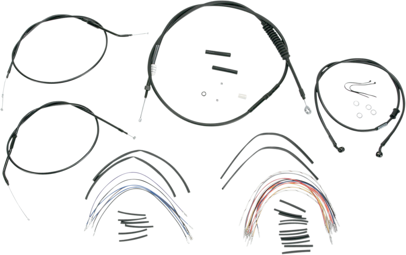 BURLY BRAND Control Kit - 12" Ape Hanger Handlebars