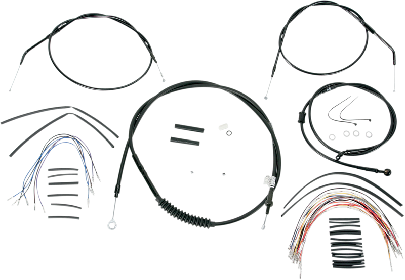 BURLY BRAND Control Kit - 12" Ape Hanger Handlebars