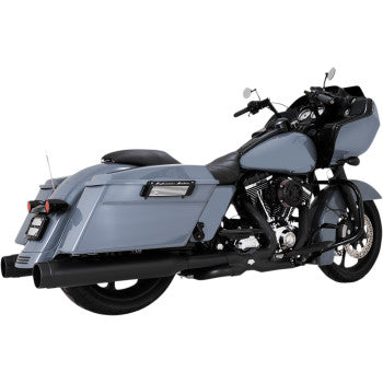 VANCE & HINES 4-1/2" Torquer Slip-On Mufflers - Black - Touring '95-'16