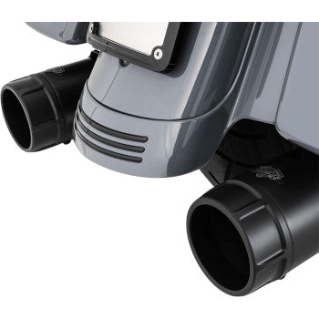 VANCE & HINES 4-1/2" Torquer Slip-On Mufflers - Black - Touring '95-'16