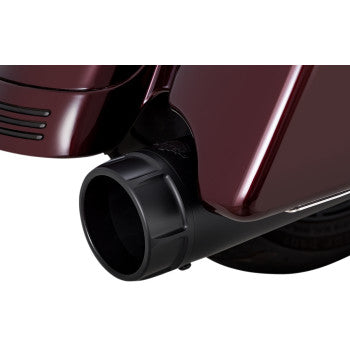 VANCE & HINES 4-1/2" Torquer Slip-On Mufflers - Black - Touring '17-'25