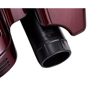 VANCE & HINES 4-1/2" Torquer Slip-On Mufflers - Black - Touring '17-'25