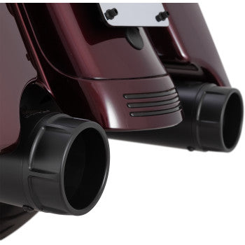 VANCE & HINES 4-1/2" Torquer Slip-On Mufflers - Black - Touring '17-'25