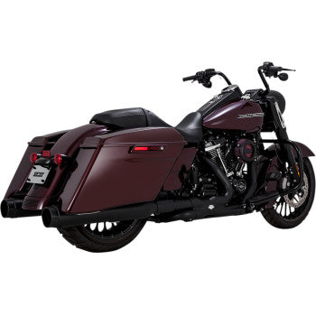 VANCE & HINES 4-1/2" Torquer Slip-On Mufflers - Black - Touring '17-'25