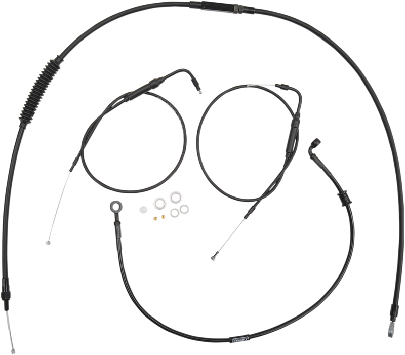 BURLY BRAND Handlebar Cable And Brake Line Kit - Clubman Handlebars