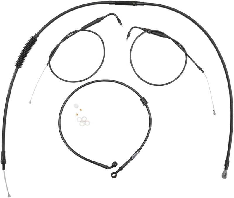 BURLY BRAND Handlebar Cable And Brake Line Kit - Clubman Handlebars