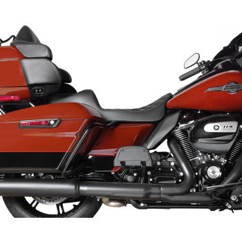 DRAG SPECIALTIES Predator III Seat - Extended Reach with Double Diamond Stitching for Touring '08-'24