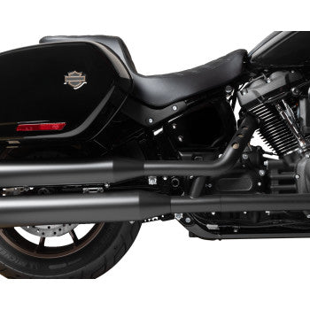 DRAG SPECIALTIES Predator 2-Up Seat - Vinyl - Double Diamond - Black Stitching - Softail '18-'24