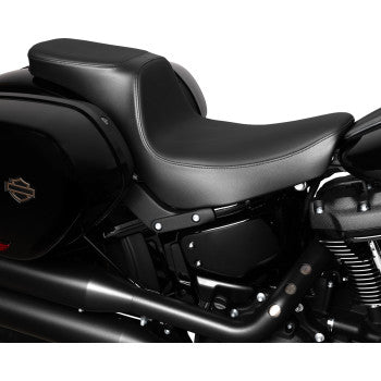 DRAG SPECIALTIES Predator 2-Up Seat - Solar Leather - Smooth - Softail '18-'24