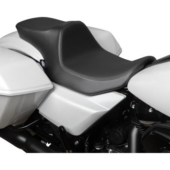 DRAG SPECIALTIES Predator III 2-Up Seat - Smooth - Solar Leather - Touring '23.5-'24