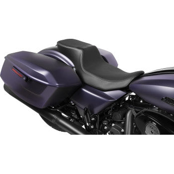 DRAG SPECIALTIES Predator III 2-Up Seat - Extended Reach - Vinyl - Smooth - Touring '23.5-'24