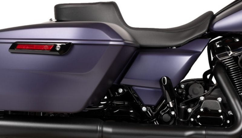 DRAG SPECIALTIES Predator III 2-Up Seat - Extended Reach - Solar Leather - Smooth - Touring '23.5-'24