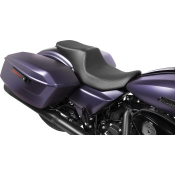 DRAG SPECIALTIES Predator 2-Up Seat - Vinyl - Smooth - Without Backrest - Touring '23.5-'24