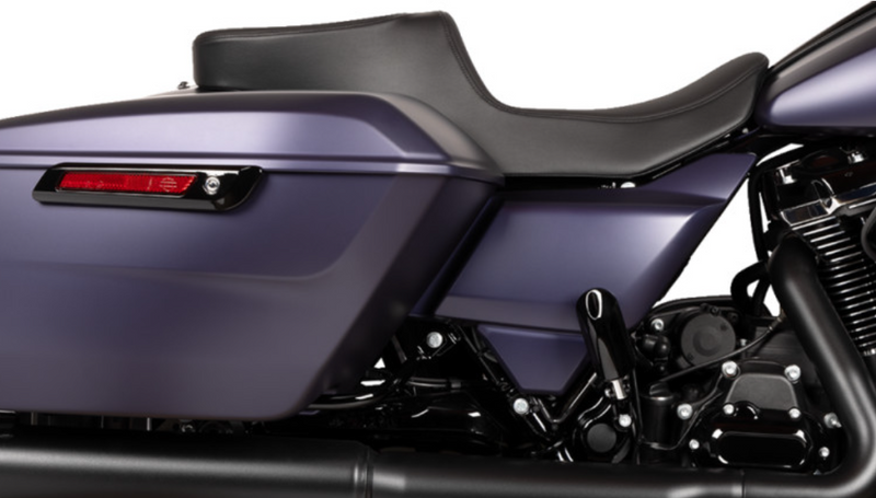 DRAG SPECIALTIES Predator 2-Up Seat - Solar Leather - Smooth - w/o Backrest - Touring '23.5-'24