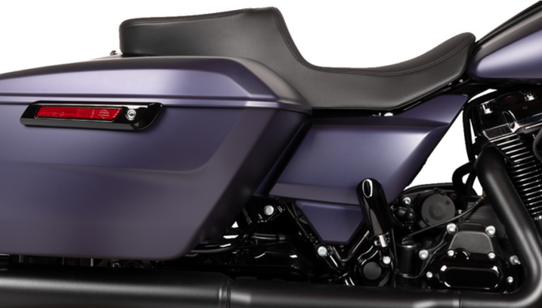 DRAG SPECIALTIES Predator 2-Up Seat - Solar Leather - Smooth - w/o Backrest - Touring '23.5-'24
