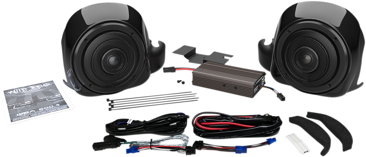 Wild Boar Audio WBA 300.2 300 Watt (@4 Ohms) 2 Channel Amp With R.E.M.I.T. For 2014+ Harley-Davidson Touring Models WBA 300.2(並行輸入品) 2 Channel Amplifier Kit