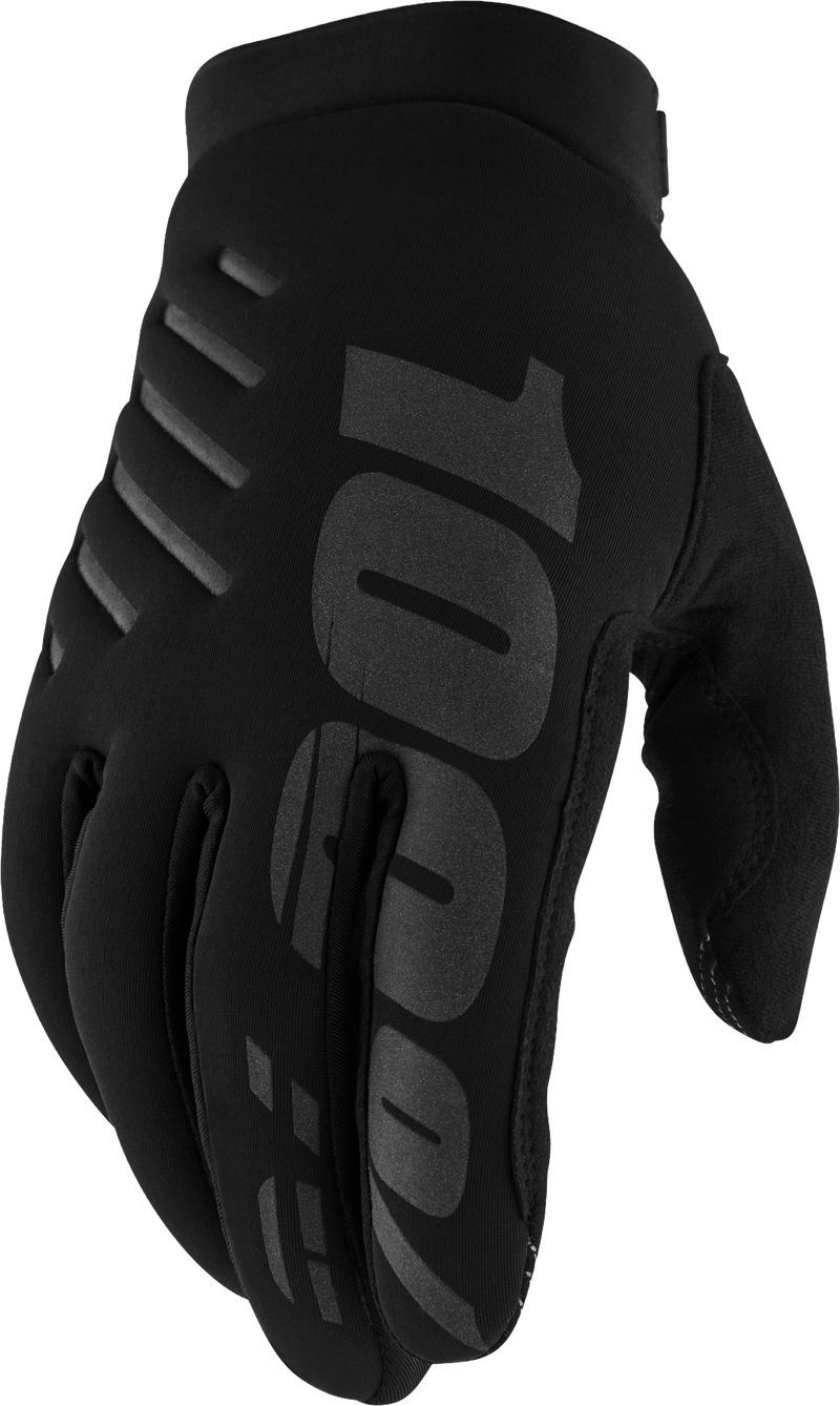 100-PERCENT Brisker Gloves Black SMALL