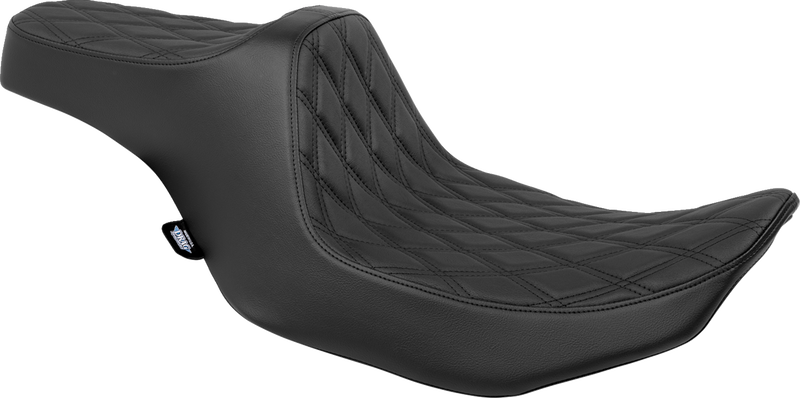 DRAG SPECIALTIES Predator III Seat - Double Diamond - Black - Touring '23.5-'24