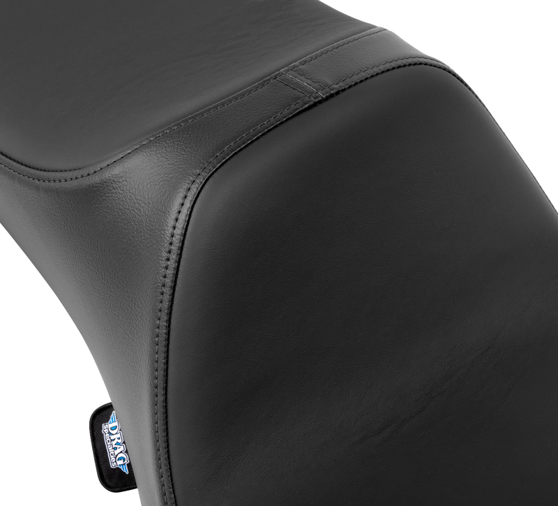 DRAG SPECIALTIES Predator III Seat - Extended Reach - Smooth - Black Solar Leather - Touring '08-'24