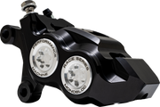 PERFORMANCE MACHINE (PM) Caliper - 137 X 4B - Left - Black Anodized with Clear Bore Caps 0053-2957-MC