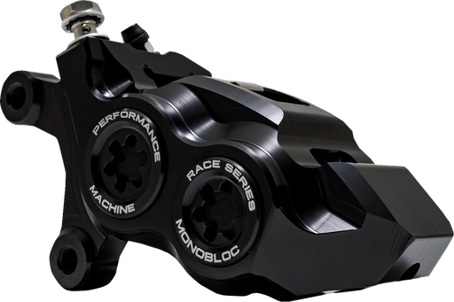 PERFORMANCE MACHINE (PM) Caliper - 137 X 4B - Left - Black Anodized with Black Bore Caps 0053-2957-MB