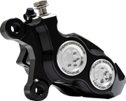 PERFORMANCE MACHINE (PM) Caliper - 137 X 4B - Left - Black Anodized with Clear Bore Caps 0053-2957-MC
