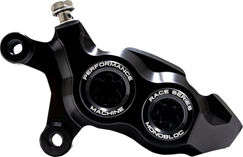 PERFORMANCE MACHINE (PM) Caliper - 137 X 4B - Left - Black Anodized with Black Bore Caps 0053-2957-MB