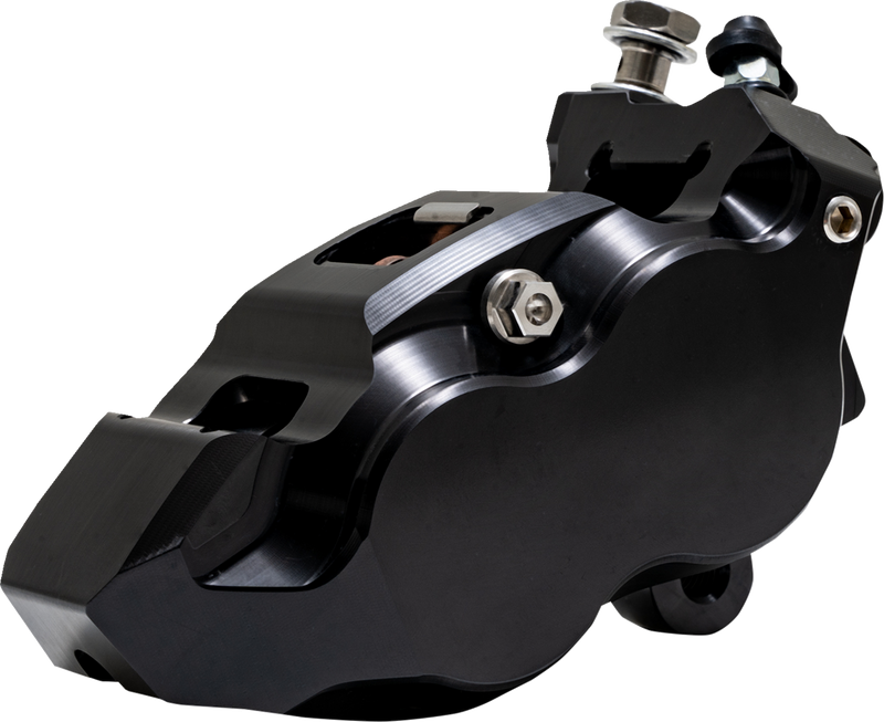 PERFORMANCE MACHINE (PM) Caliper - 137 X 4B - Left - Black Anodized with Black Bore Caps 0053-2957-MB