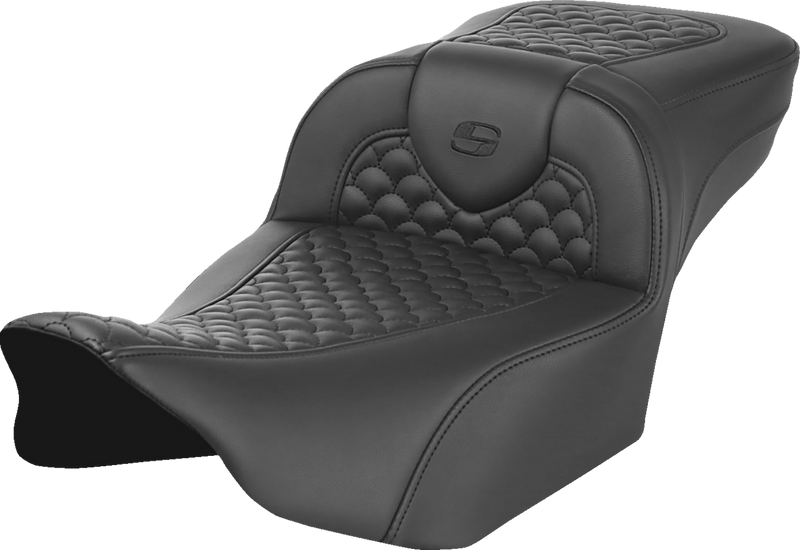 SADDLEMEN Roadsofa Seat - Scallop Stitch / Dragon Scale - w/o Backrest - Extended Reach - Touring '23.5-'24