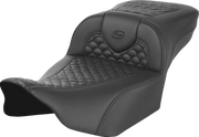 SADDLEMEN RoadSofa™ Extended Reach Seat - Dragon Scale - w/o - Black