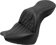 SADDLEMEN Roadsofa™ Seat - with Backrest - Lattice Stitch - FXBR/S '18-'20 818-31-182BR