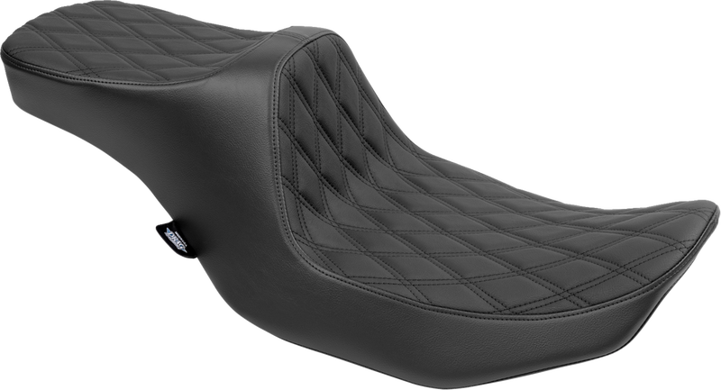DRAG SPECIALTIES Predator III Seat - Double Diamond - Black Stitching - Touring '23.5-'24