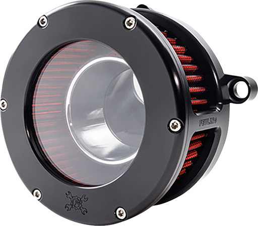 FEULING PARTS BA Air Cleaner Kit - Black/Clear with Red Filter - M8 5474
