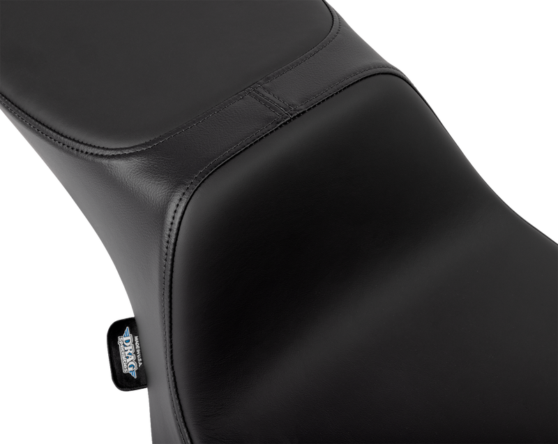DRAG SPECIALTIES Predator III 2-Up Seat - Extended Reach - Solar Leather - Smooth - Touring '23.5-'24