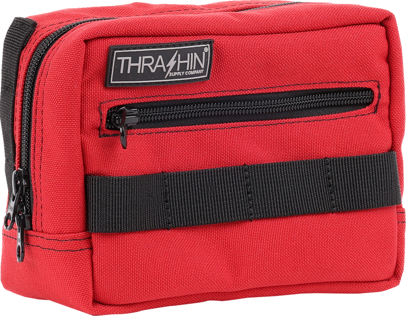 THRASHIN SUPPLY CO. Handlebar Bag - Red