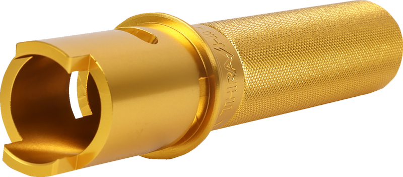 THRASHIN SUPPLY CO. Throttle Tube - Knurled - 1" - Gen 2 TBW - Gold
