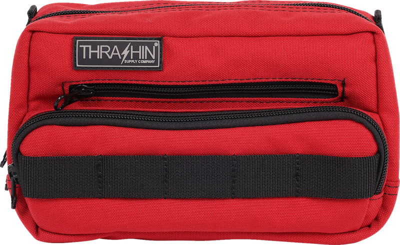 THRASHIN SUPPLY CO. Handlebar Bag Plus - Red