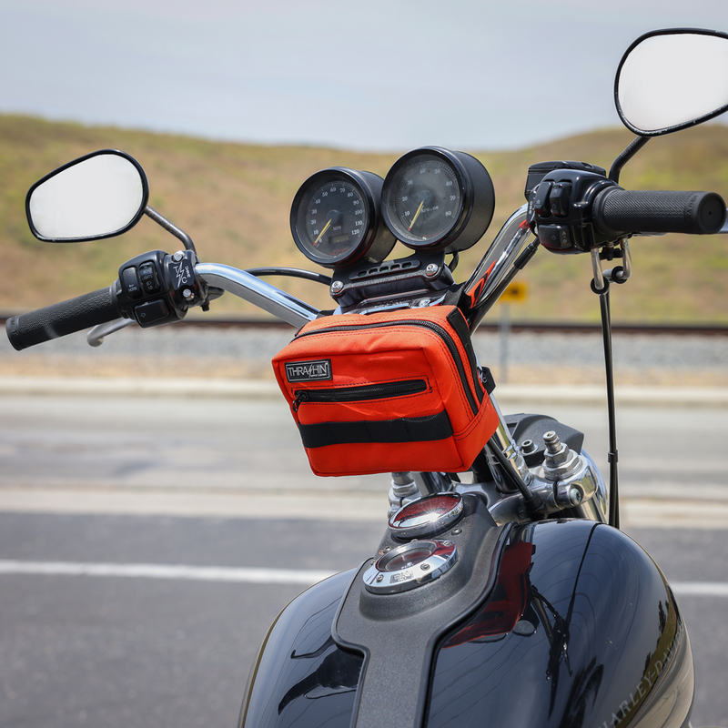 THRASHIN SUPPLY CO. Handlebar Bag - Orange