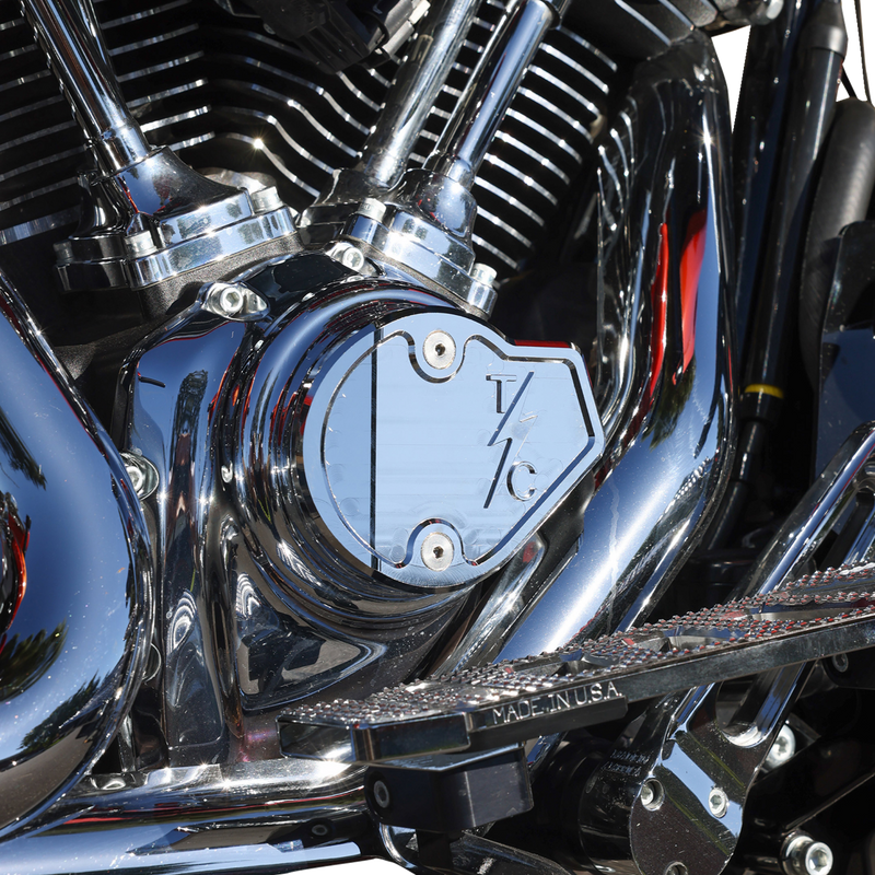 THRASHIN SUPPLY CO. Cam Cover - Gen 2 - Smooth - Chrome - M8