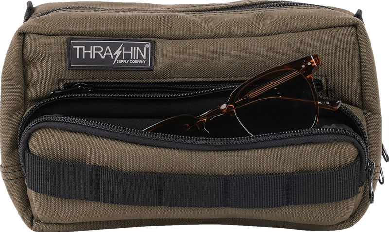 THRASHIN SUPPLY CO. Handlebar Bag Plus - Green