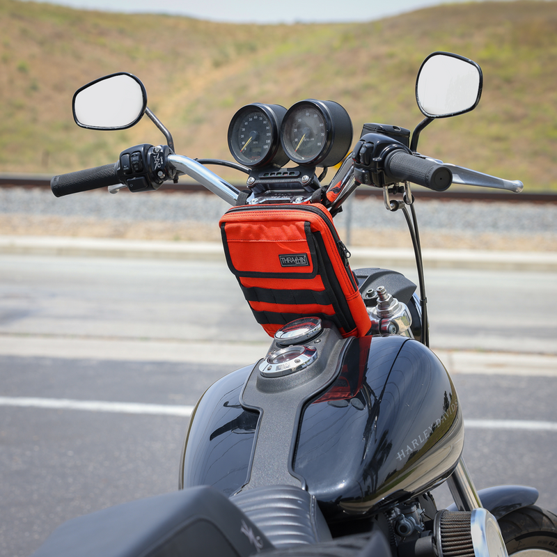 THRASHIN SUPPLY CO. Handlebar Bag Slim - Orange