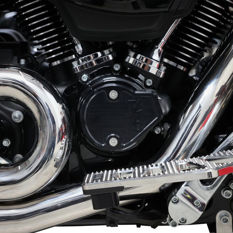 THRASHIN SUPPLY CO. Cam Cover - Gen 2 - Smooth - Black - M8