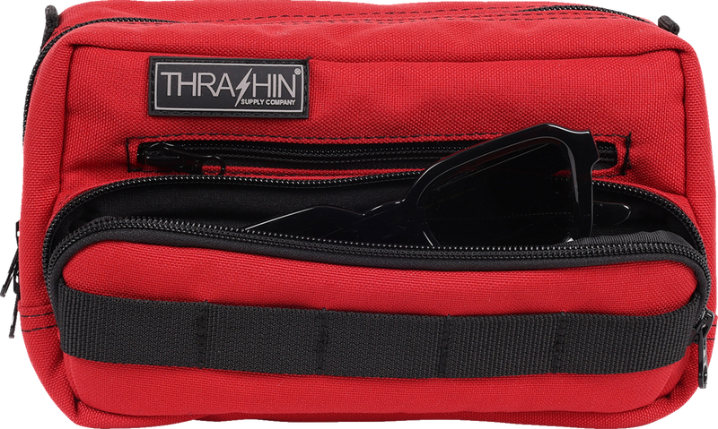THRASHIN SUPPLY CO. Handlebar Bag Plus - Red