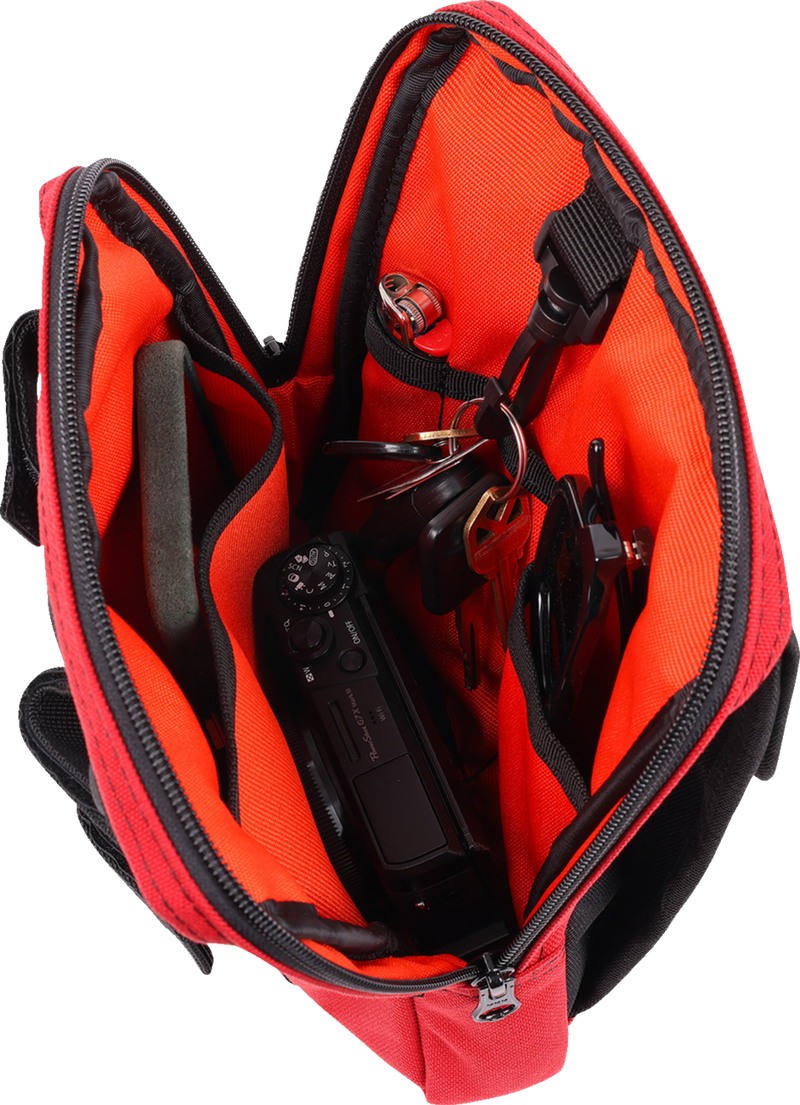 THRASHIN SUPPLY CO. Handlebar Bag Slim - Red