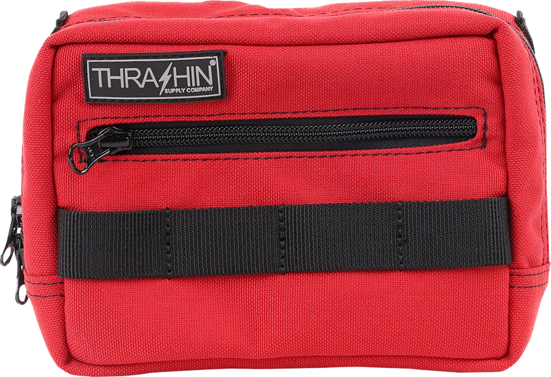 THRASHIN SUPPLY CO. Handlebar Bag - Red