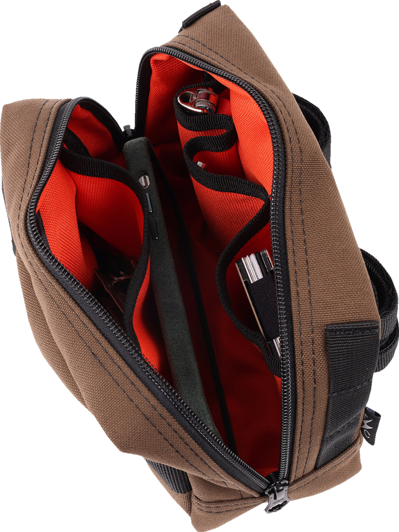 THRASHIN SUPPLY CO. Handlebar Bag - Brown