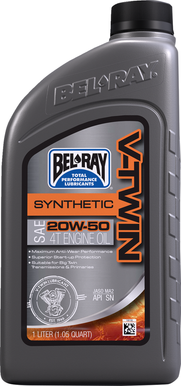 BEL-RAY V-Twin Synthetic 4-Stroke Engine Oil - 20W-50 - 1L