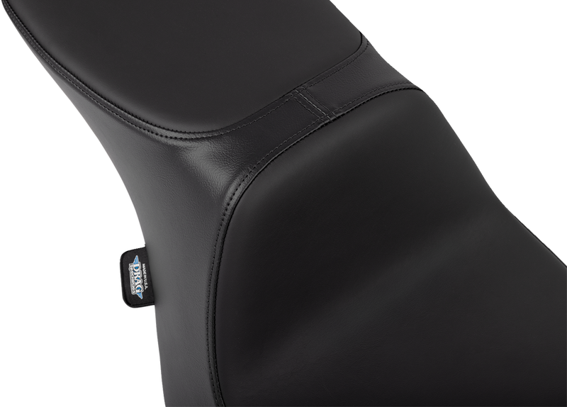 DRAG SPECIALTIES Predator 2-Up Seat - Solar Leather - Smooth - w/o Backrest - Touring '23.5-'24